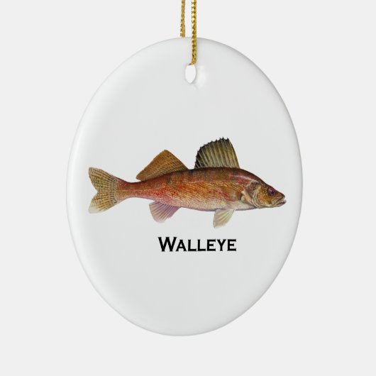Walleye Keramisch Ornament (Rechts)