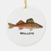 Walleye Keramisch Ornament (Voorkant)