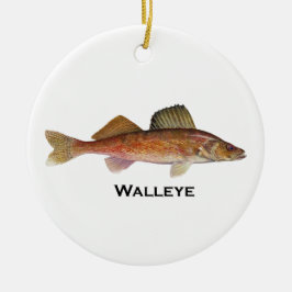 Walleye Keramisch Ornament