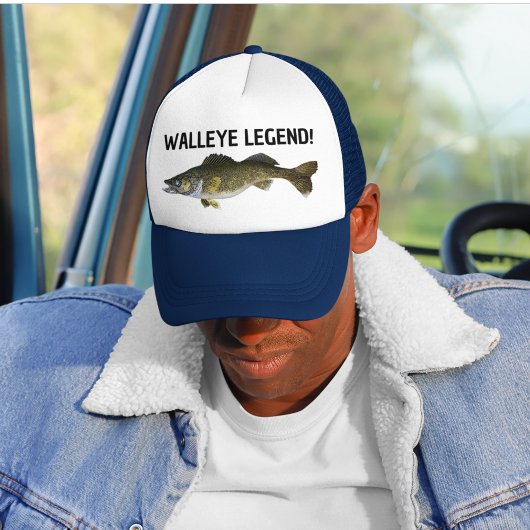 Walleye Legend Grappig Gevist Vissersman Angler Gi Trucker Pet