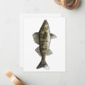 Walleye Notitiekaartje (Voorkant / Achterkant in situ)