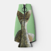 Walleye Pike Fish en naam Flesjeskoeler (Achterkant)