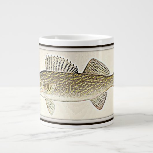 Walleye Pike Fish Grote Koffiekop (Voorkant)