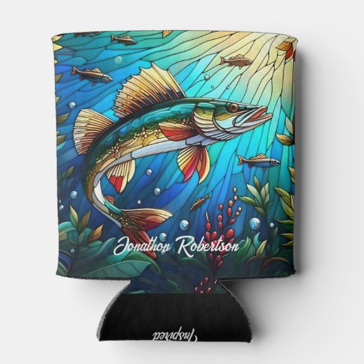 Walleye Pike in het moderne meer Blikjeskoeler (Achterkant)