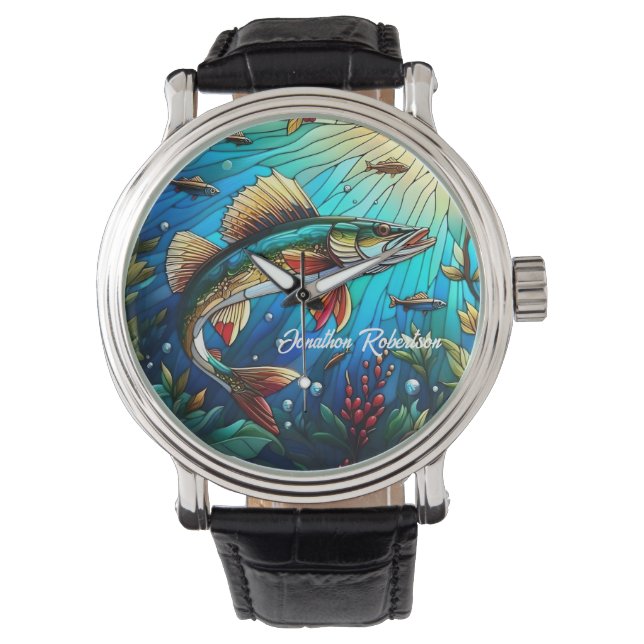 Walleye Pike in het moderne meer Horloge (Voorkant)