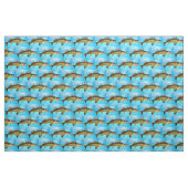 Walleye Pike met water Stof (Fat Quarter)