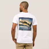 Walleye Pike, Water en Maan Memorial T-Shirt (Achterkant volledig)