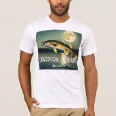 Walleye Pike, Water en Maan Memorial T-Shirt (Voorkant)