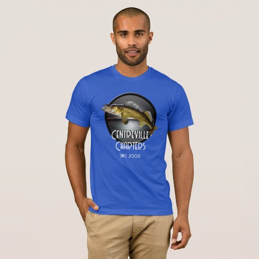 Walleye Pike, Water- en Moon Memorial T-shirt (Voorkant volledig)