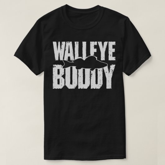 Walleye Silhouette Vist T-shirt (Design voorkant)