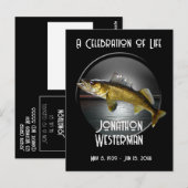 Walleye Snoek Vissen Feest van het Leven  Briefkaart (Voorkant / Achterkant)