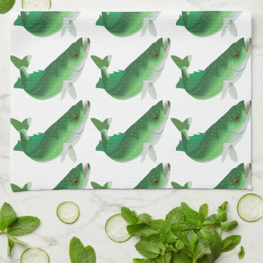 Walleye Theedoek (Gevouwen)