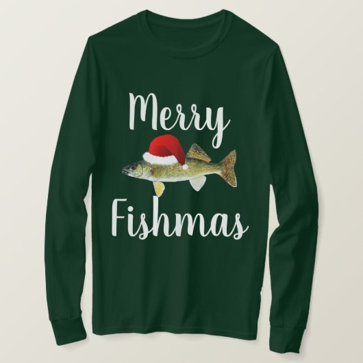 Walleye Ugly Kerstmis T-shirt (Design voorkant)
