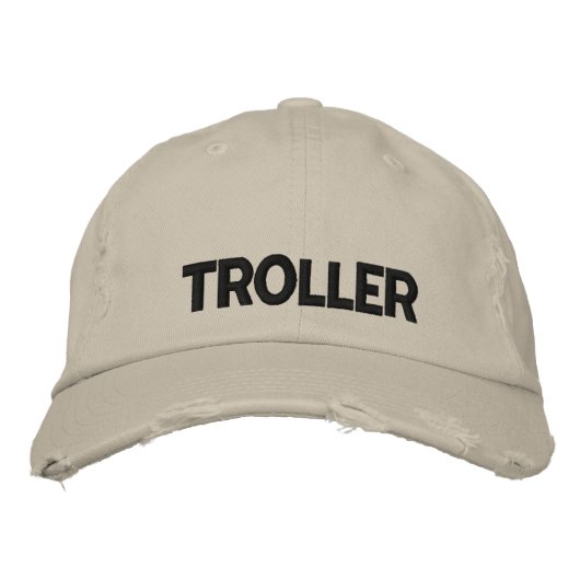 Walleye Vissen Troller Geborduurde Pet (Voorkant)