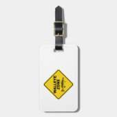 Walleye Vissen Zone Bagagelabel (Voorkant verticaal)