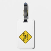 Walleye Vissen Zone Bagagelabel (Achterkant verticaal)