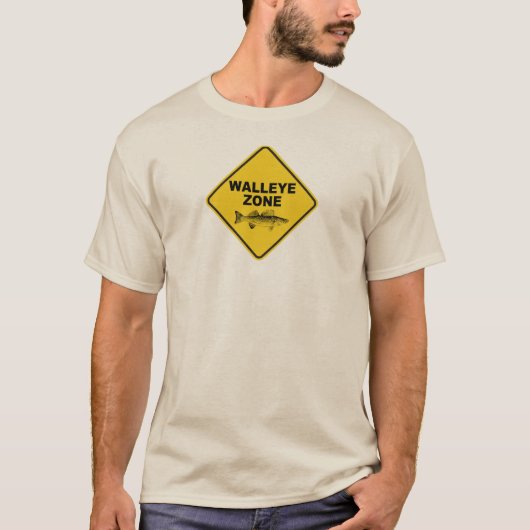 Walleye Vissen Zone T-shirt (Voorkant)