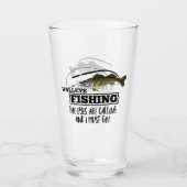 Walleye Vist Angler Fish Sports Outdoor Mannen Glas (Voorkant)