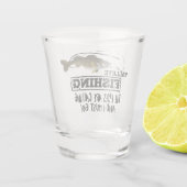 Walleye Vist Angler Vissport Buitenshuis Mannen Shot Glas (Achterkant)