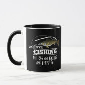 Walleye Vist Citaat Angler Fisherman Hobby Mannen Mok (Links)