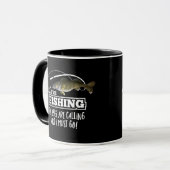 Walleye Vist Citaat Angler Fisherman Hobby Mannen Mok (Voorkant links)