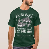 Walleye Vist mannen Funny Vist T-shirt (Voorkant)