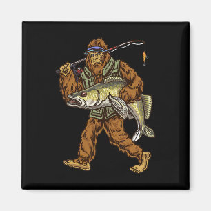 Walleye Vist Sauger Jagen Bigfoot Vissers Magneet