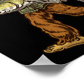 Walleye Vist Sauger Jagen Bigfoot Vissers Poster (Hoek)