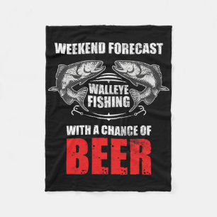 Walleye Vist Shirten voor mannen Funny Vist Fleece Deken