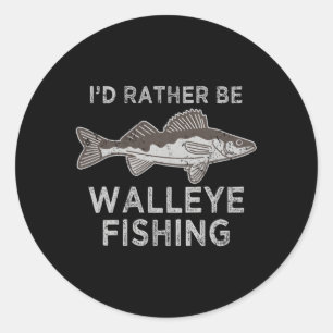 Walleye Vist Walleye S Walleye Gevist Ronde Sticker