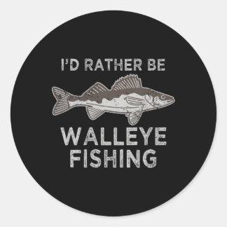 Walleye Vist Walleye S Walleye Gevist Ronde Sticker