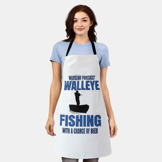 WALLEYE VIST Walleye Vist en Beer Schort (Gedragen)