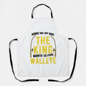 Walleye Viste Rod King wil Walleye vissen Schort (Voorkant)