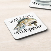 Walleye Whisperer Bier Onderzetter (Linkerzijde)