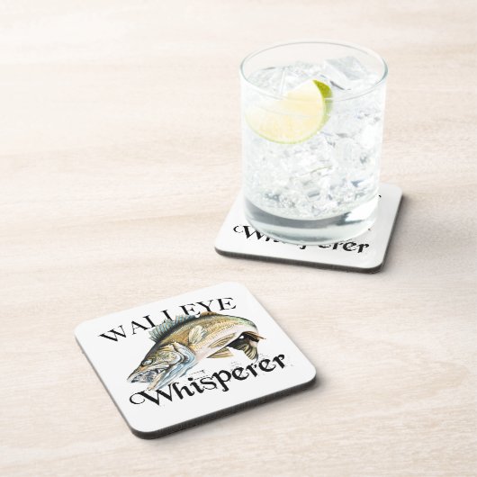 Walleye Whisperer Bier Onderzetter (Rechterzijde)