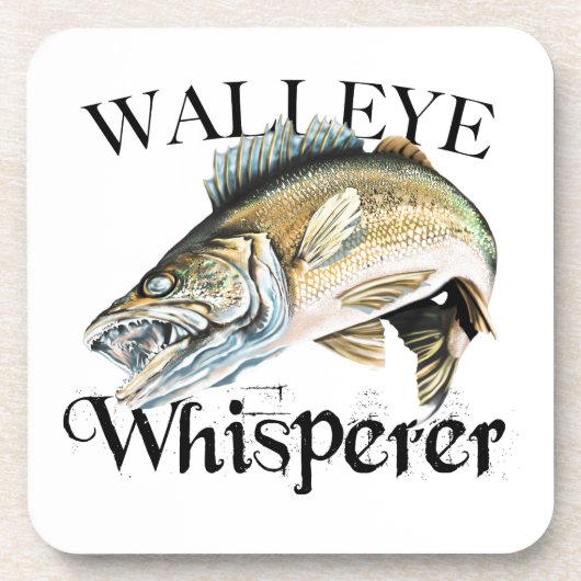Walleye Whisperer Bier Onderzetter (Voorkant)