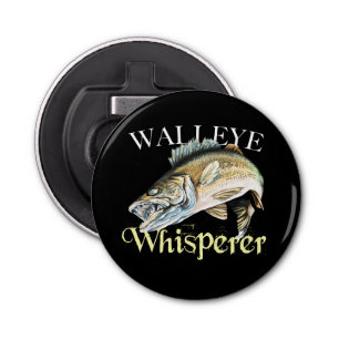 Walleye Whisperer Dark Button Flesopener