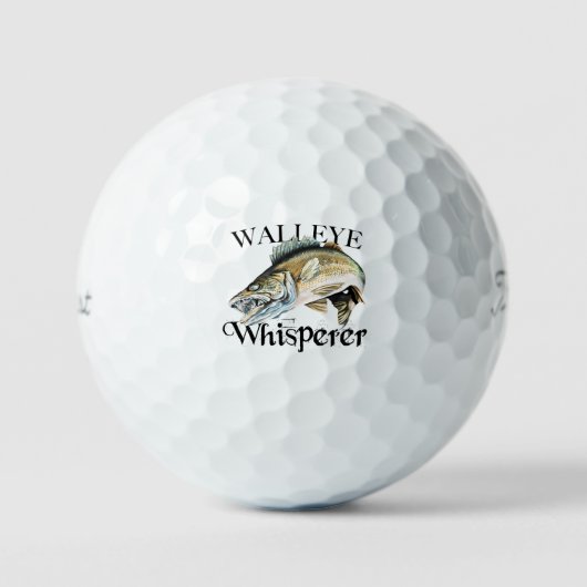 Walleye Whisperer Golfballen (Voorkant)