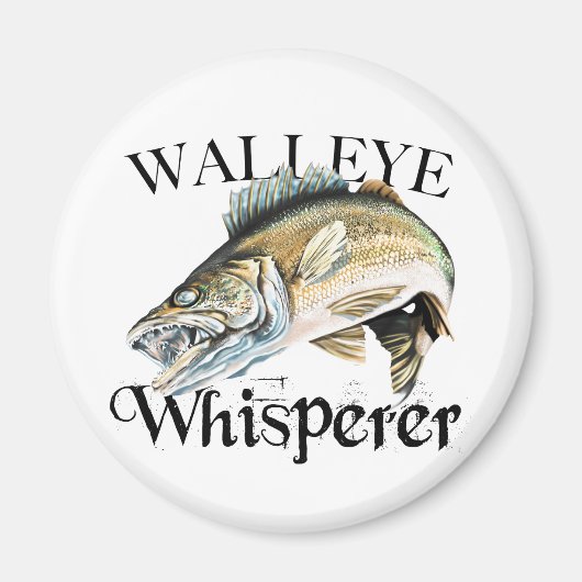 Walleye Whisperer Magneet (Voorkant)