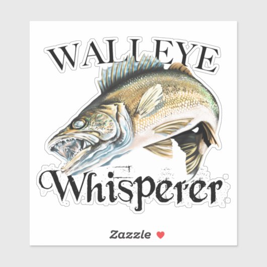 Walleye Whisperer Sticker (Vel)