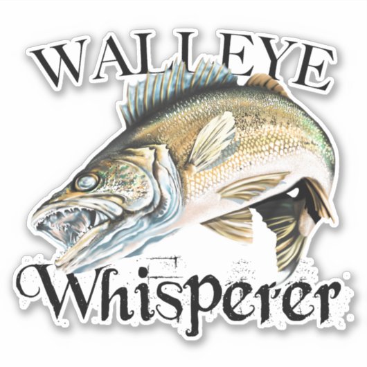 Walleye Whisperer Sticker (Voorkant)