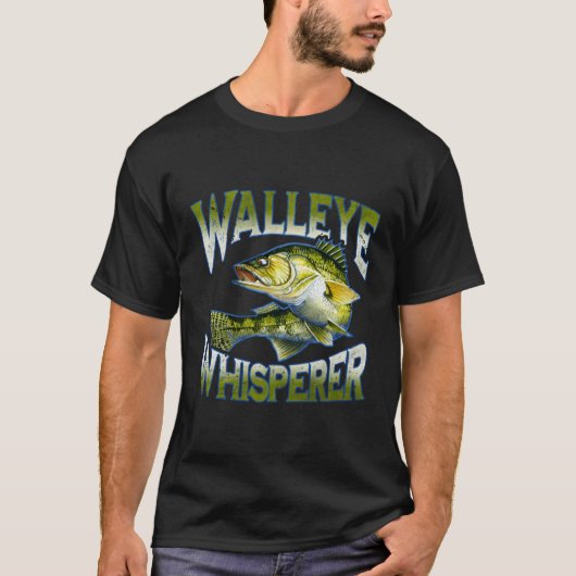 Walleye Whisperer Vist Fisher T-shirt (Voorkant)