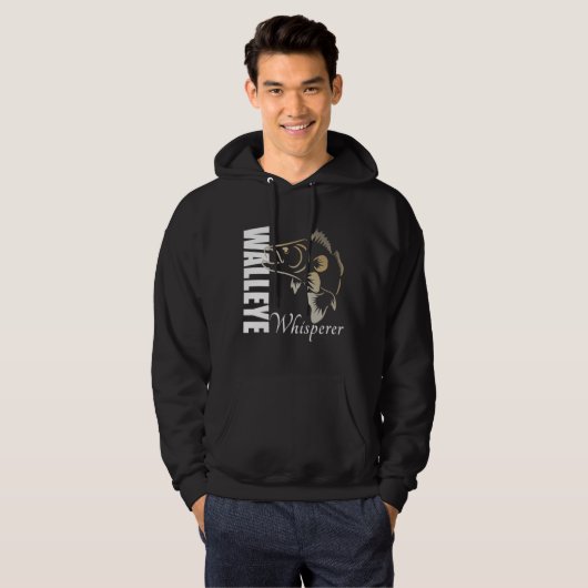 Walleye Whisperer Vist Hoodie (Voorkant volledig)
