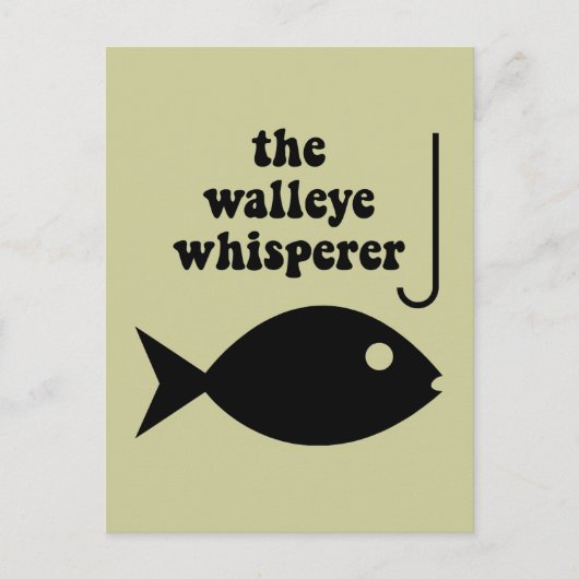walleye whispervisserij briefkaart (Voorkant)