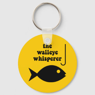 walleye whispervisserij sleutelhanger