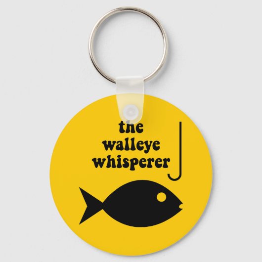 walleye whispervisserij sleutelhanger (Voorkant)