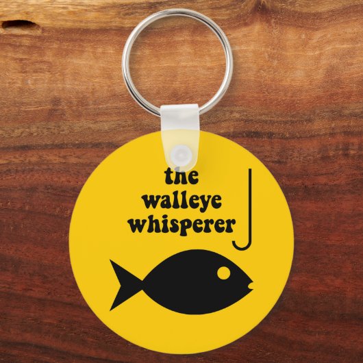 walleye whispervisserij sleutelhanger (Voorkant)