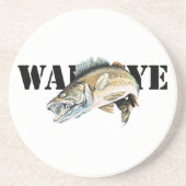 Walleye Zandsteen Onderzetter (Voorkant)