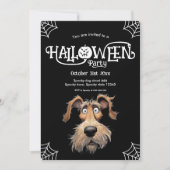 Walleyed dog Halloween feest Feestdagenkaart (Voorkant)