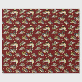 Walleyes Zwemmen Cadeaupapier